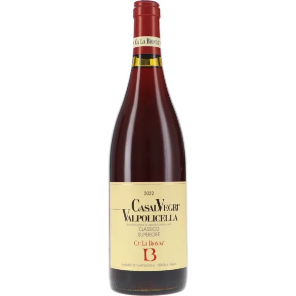Valpolicella Classico Superiore DOC Casal Vegri 2022 – Cà la Bionda